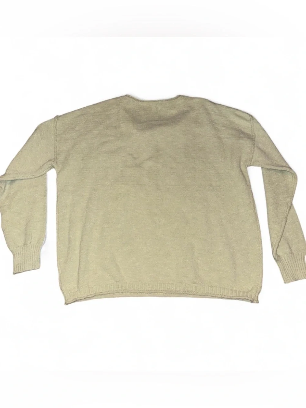 Bécool Boutique Sage Green Lightweight Knit Sweater - Size M/L - Picture 3 of 6